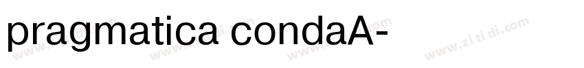 pragmatica condaA字体转换